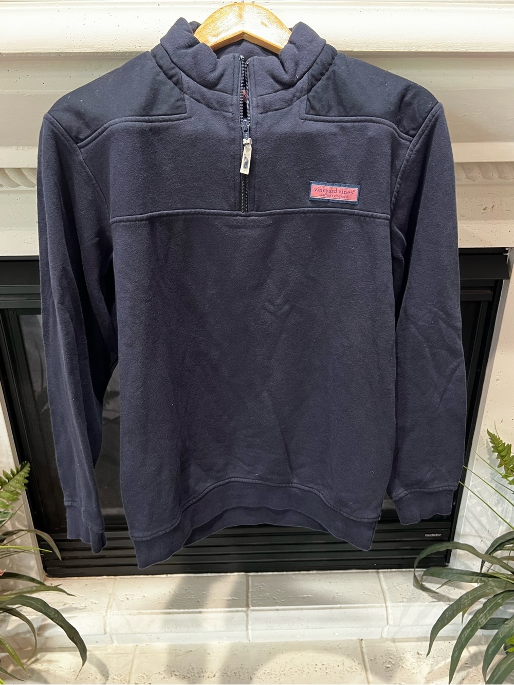 Vineyard Vines Navy Half-Zip Pullover Sweater